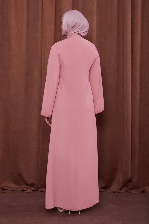 LevidorPudra Önü Taşlı Ferace