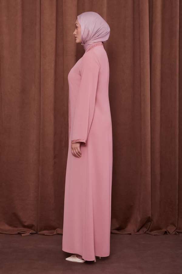 LevidorPudra Önü Taşlı Ferace