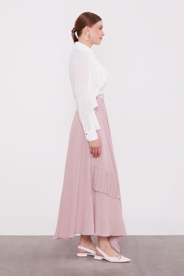 LevidorPudra Pilise Detaylı Etek