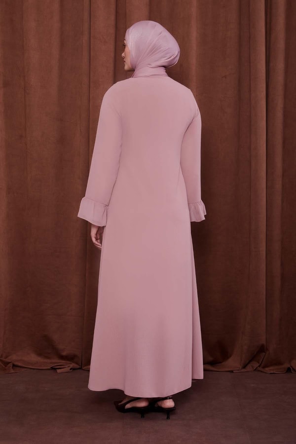 LevidorPudra Taş İşlemeli Ferace