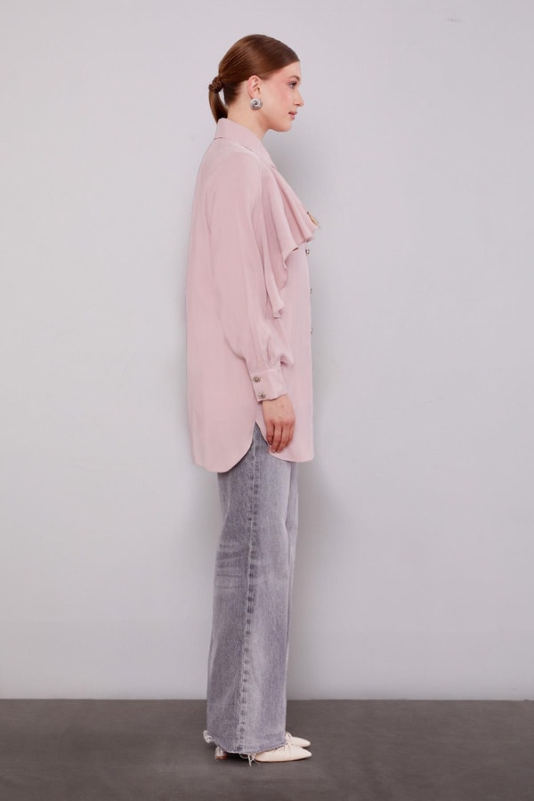 LevidorPudra Volan Detaylı Gömlek
