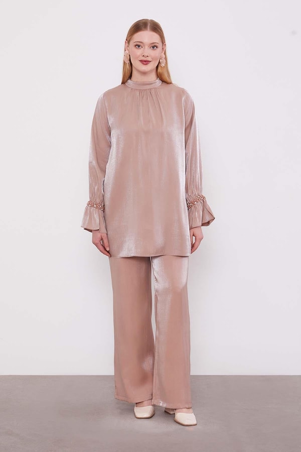 LevidorS.KAHVE Taş Detaylı İkili Takım