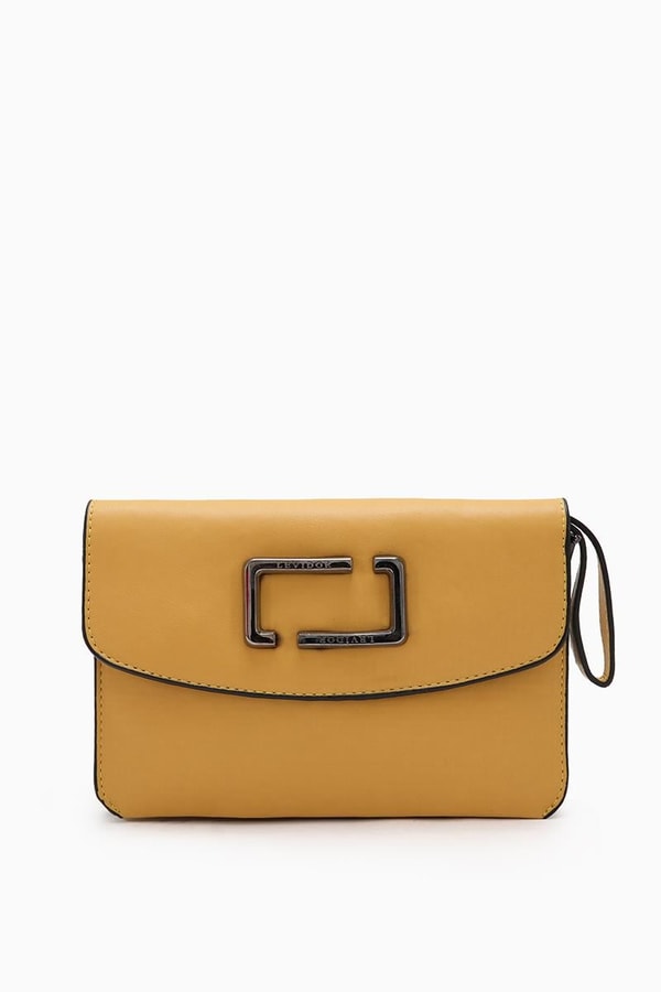 LevidorSafran Metal Logolu Omuz Çantası