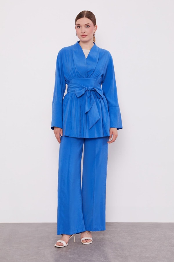 LevidorSaks Belden Kuşaklı İkili Takım