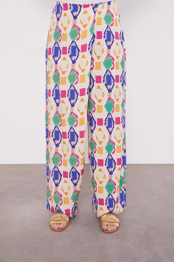 LevidorSaks Desenli Kimono İkili Takım