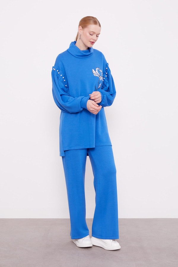 LevidorSaks İnci Kol Detaylı Spor Takım