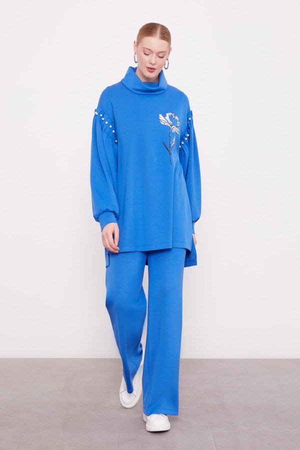 LevidorSaks İnci Kol Detaylı Spor Takım