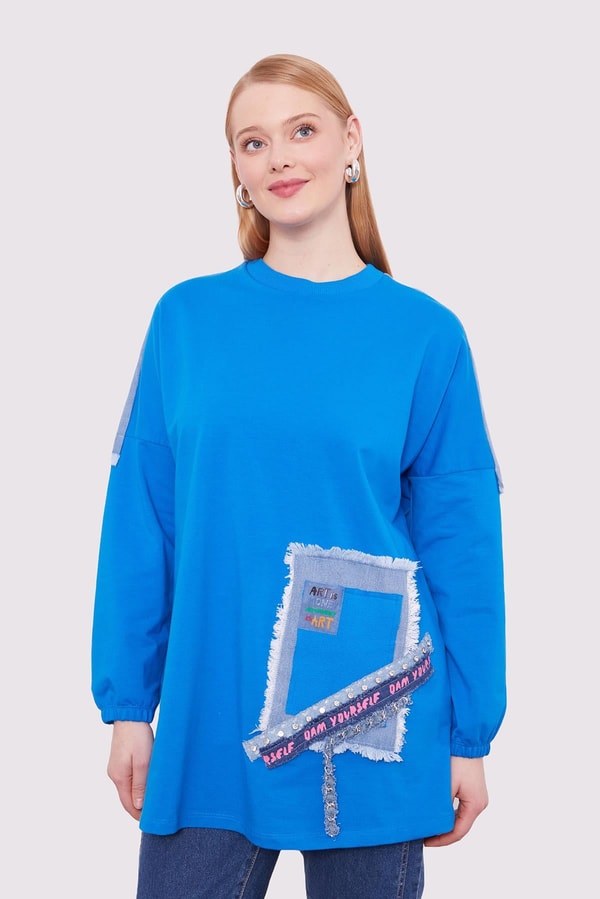 LevidorSaks ŞERİT AKSESUAR DETAYLI  SWEAT