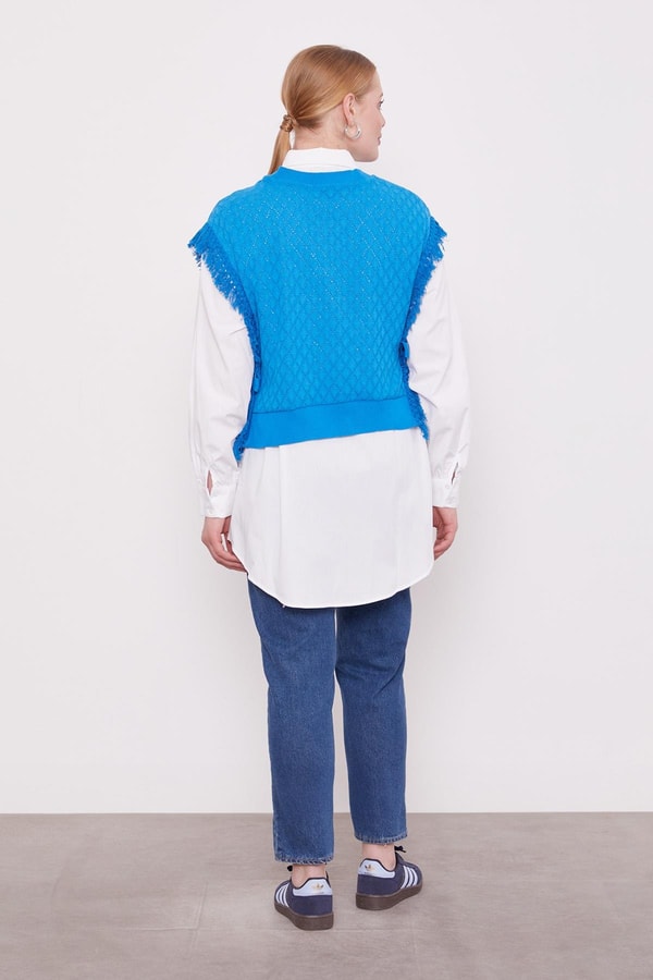 LevidorSaks Triko Yelekli Gömlek İkili Takım