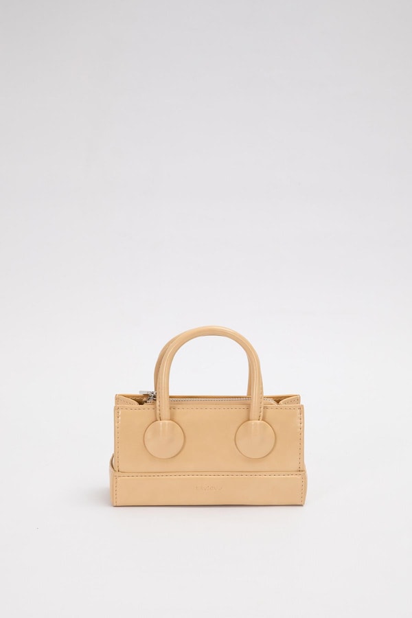 LevidorSarı Ayarlanabilir Kilit Detaylı El Çantası