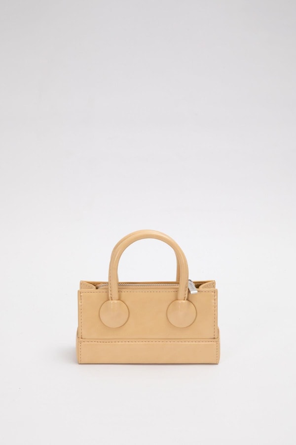 LevidorSarı Ayarlanabilir Kilit Detaylı El Çantası