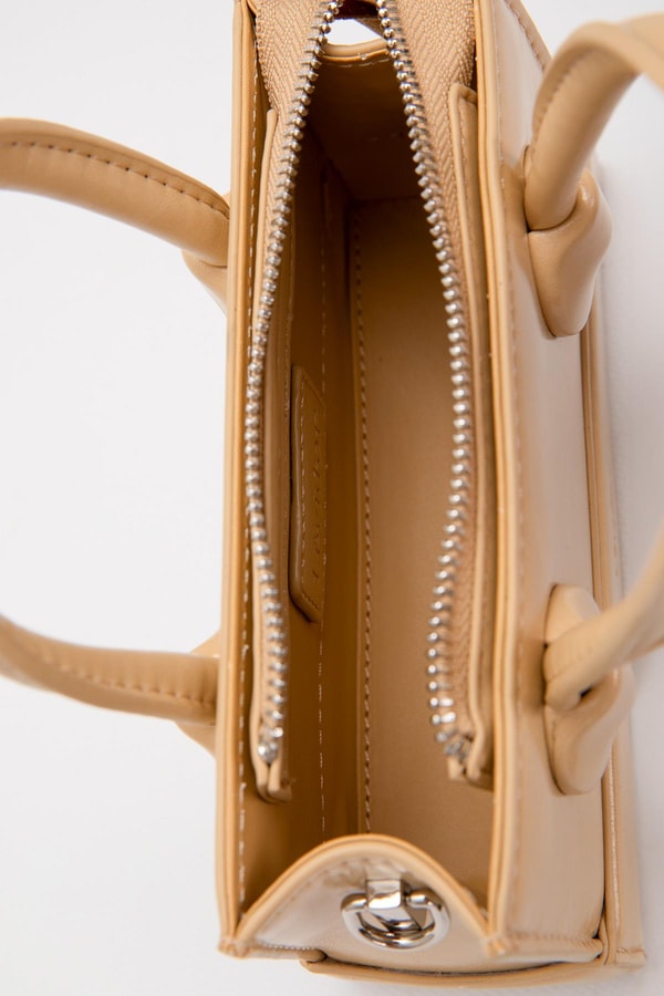 LevidorSarı Ayarlanabilir Kilit Detaylı El Çantası