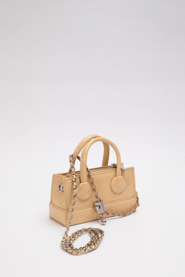 LevidorSarı Ayarlanabilir Kilit Detaylı El Çantası