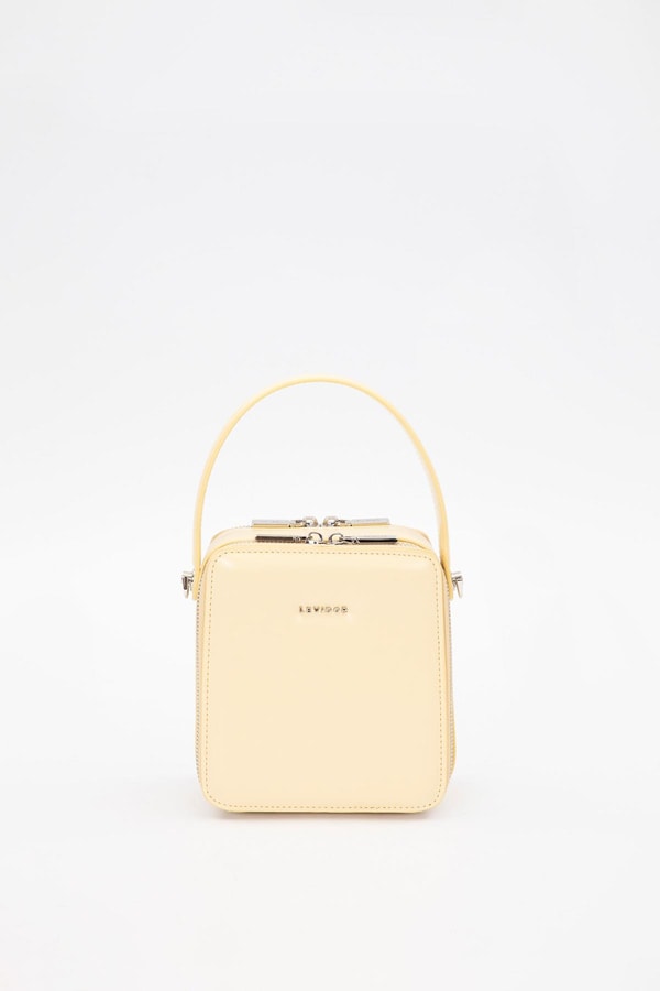 LevidorSarı Dikdörtgen Model Omuz Çantası
