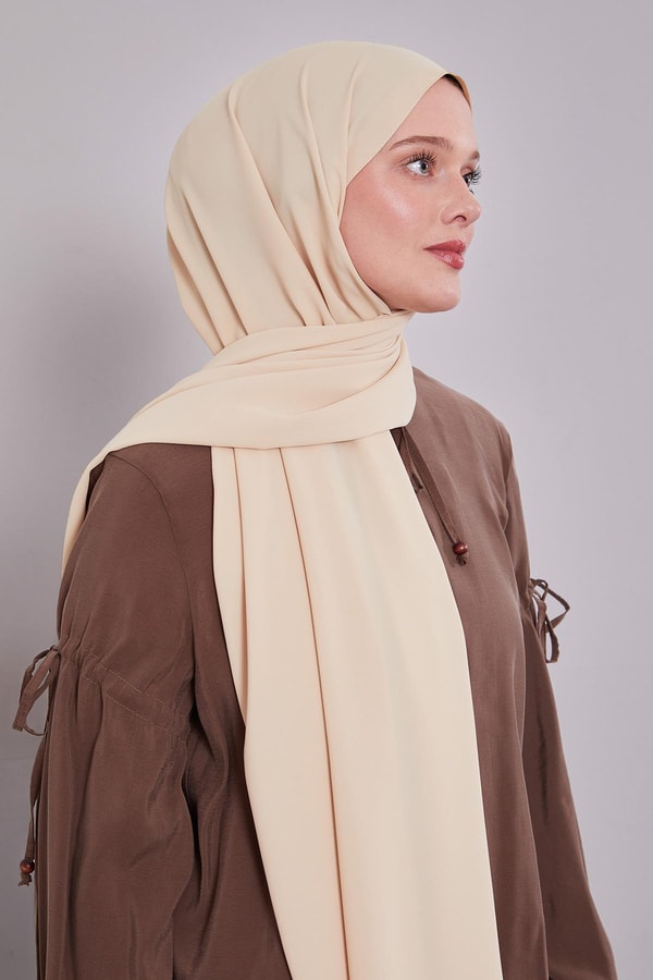 LevidorSarı Düz Trend Şal