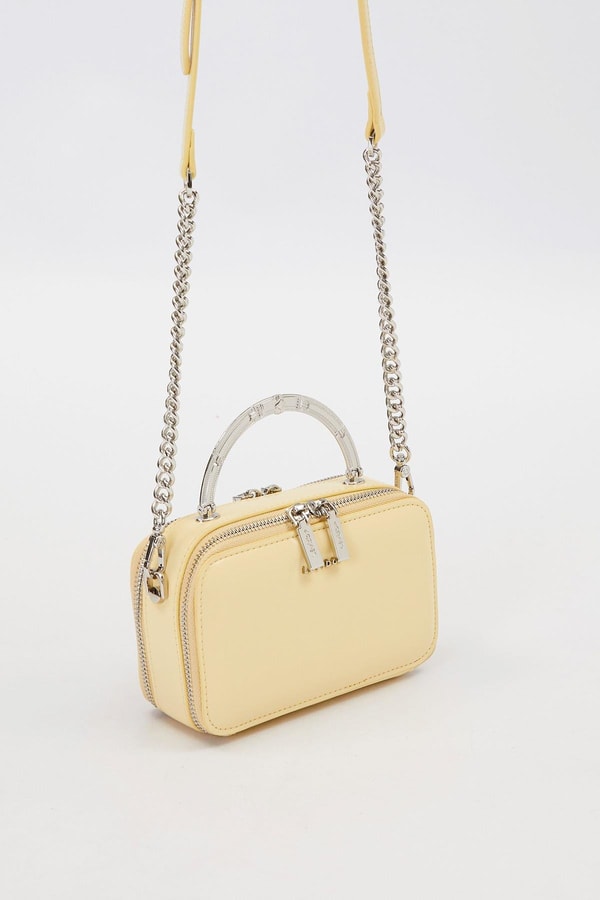 LevidorSarı Metal Askı Detay Omuz Çantası