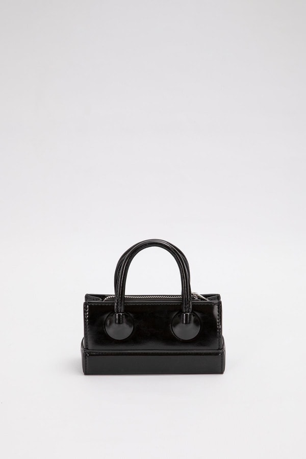 LevidorSiyah Ayarlanabilir Kilit Detaylı El Çantası