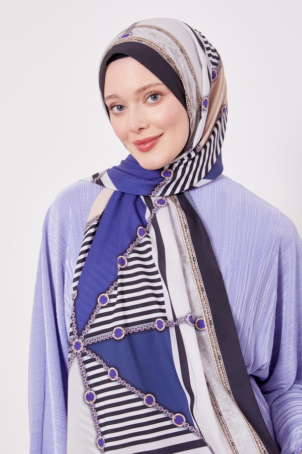 LevidorSiyah-Bej Zincir Desen Love