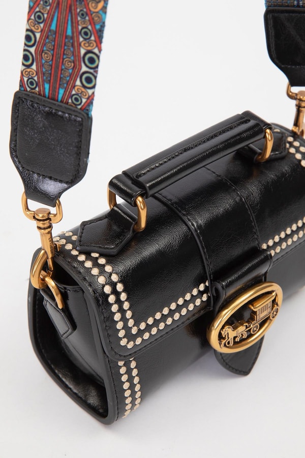 LevidorSiyah Benek Detay Omuz Çantası