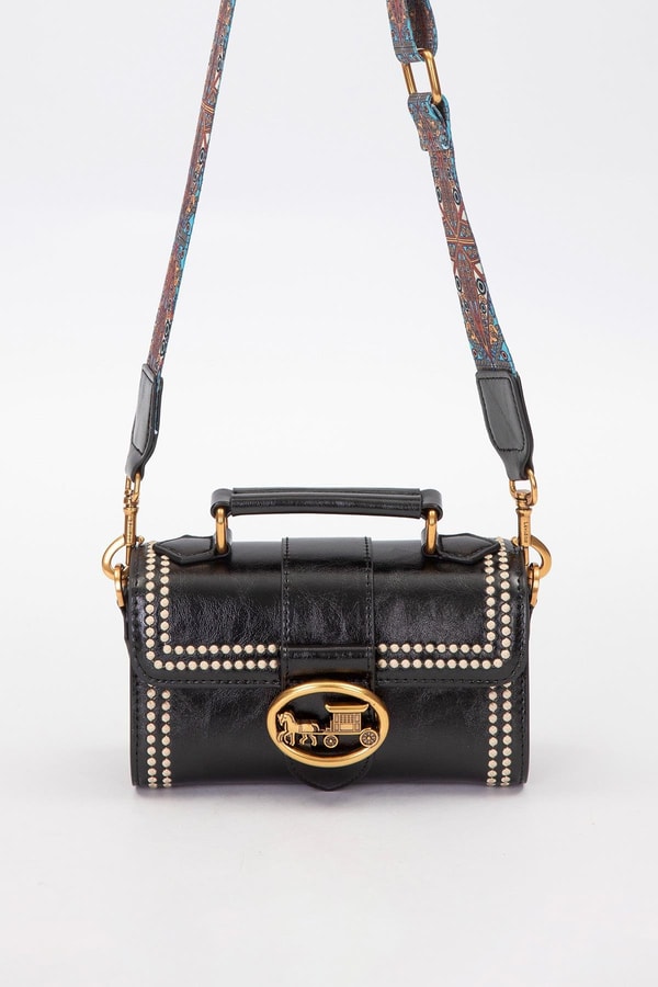 LevidorSiyah Benek Detay Omuz Çantası