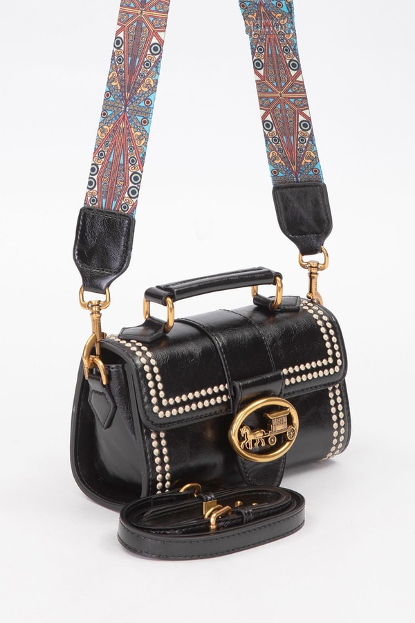 LevidorSiyah Benek Detay Omuz Çantası