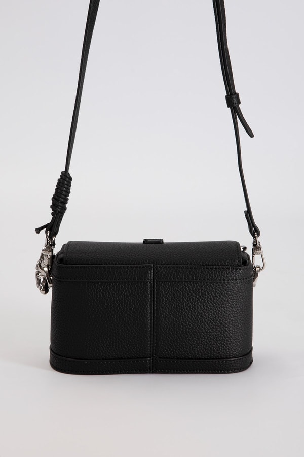 LevidorSiyah Charm Detaylı Çapraz ve Omuz Çantası