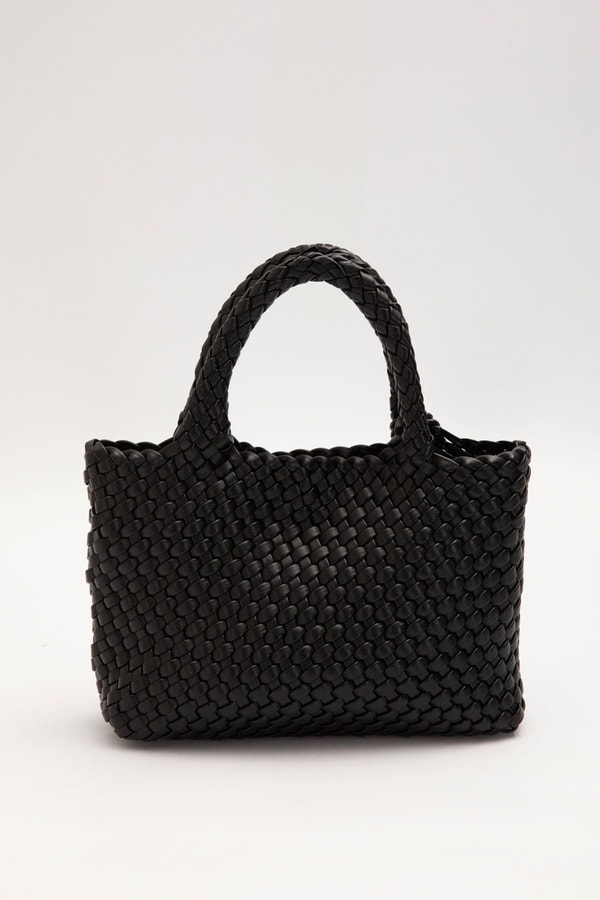 LevidorSiyah Charmlı Örgü Model El Çantası