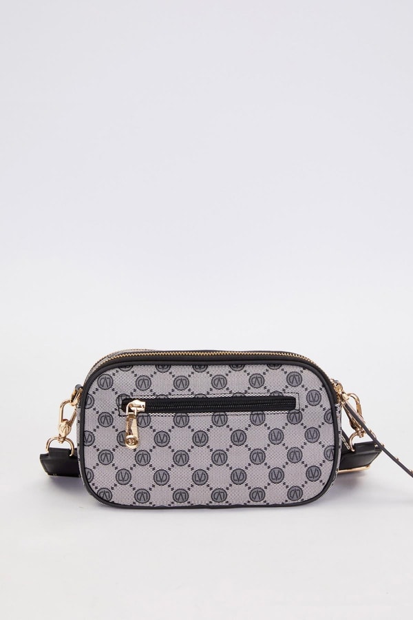 LevidorSiyah Çift Bölmeli Kalın Askılı Omuz Çantası