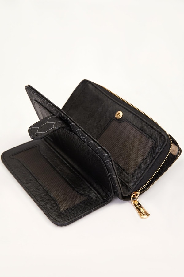 LevidorSiyah Çift Gözlü Cüzdan