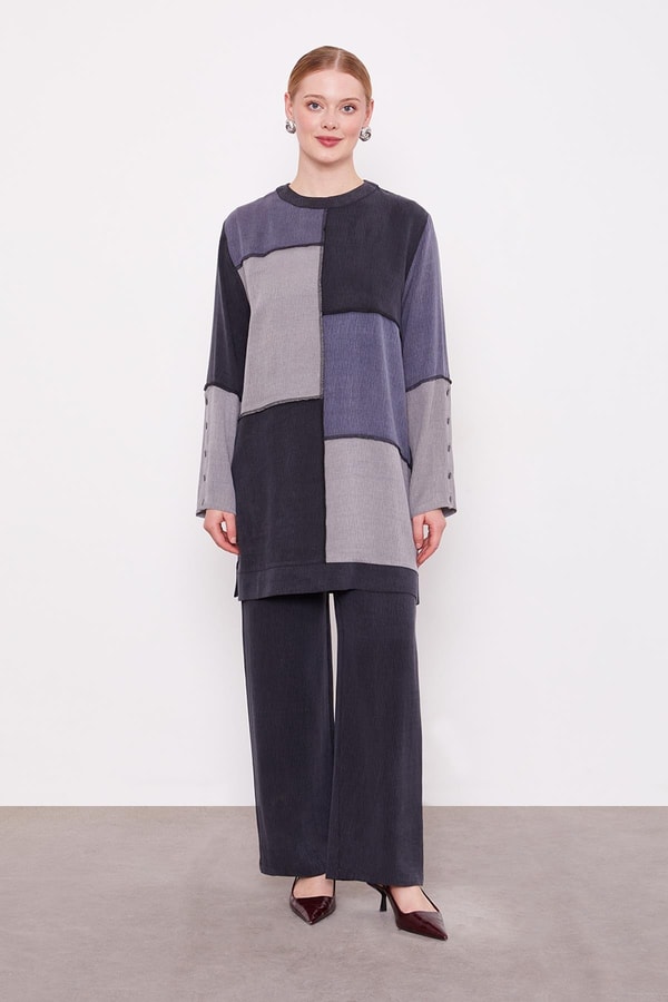 LevidorSiyah Çift Renkli İkili Takım