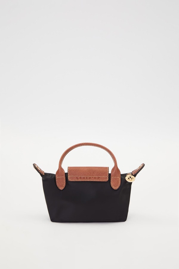 LevidorSiyah Deri Kapak Detaylı El Çantası