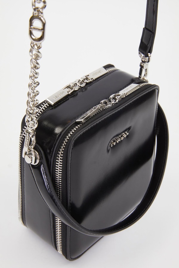 LevidorSiyah Dikdörtgen Model Omuz Çantası