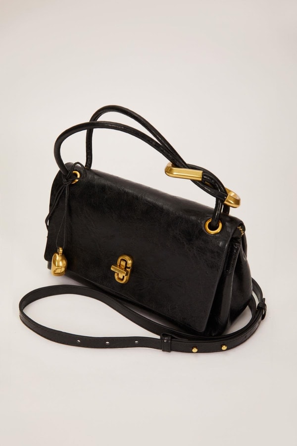 LevidorSiyah Düğüm Askı Detaylı El Çantası