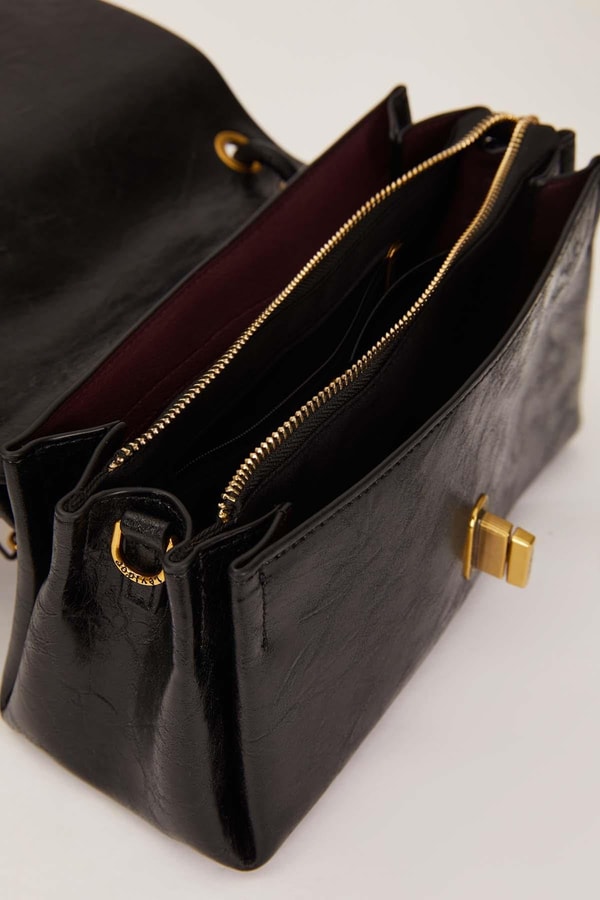 LevidorSiyah Düğüm Askı Detaylı El Çantası