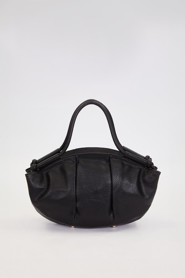 LevidorSiyah Düğüm Askı Detaylı Omuz Çantası