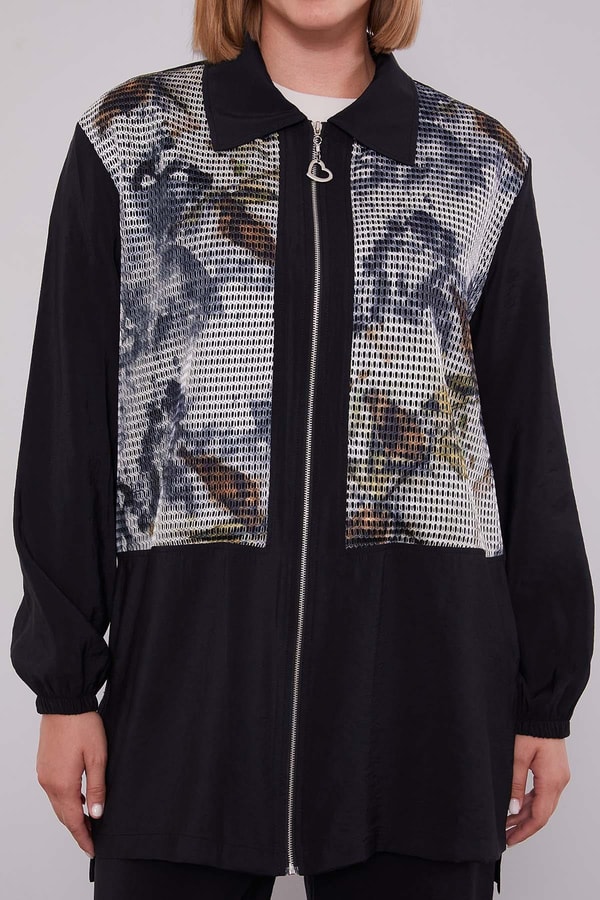 LevidorSiyah File Baskılı İkili Takım