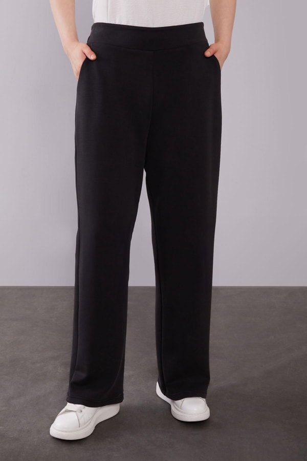 LevidorSiyah File Cep Detaylı İkili Takım