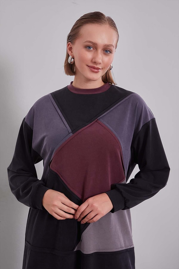 LevidorSiyah Geometrik Model İkili Takım