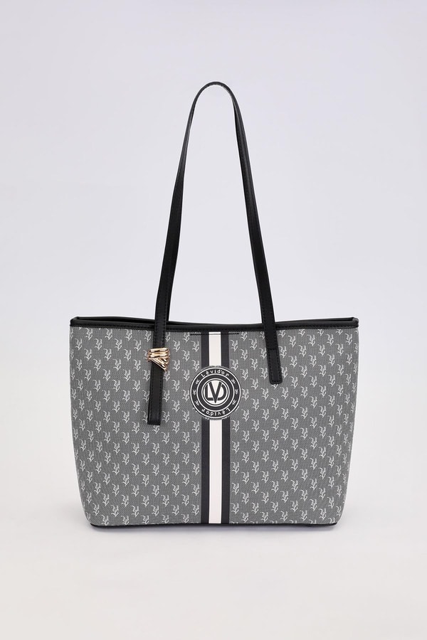 LevidorSiyah Gold Akseusar Detaylı Omuz Çantası