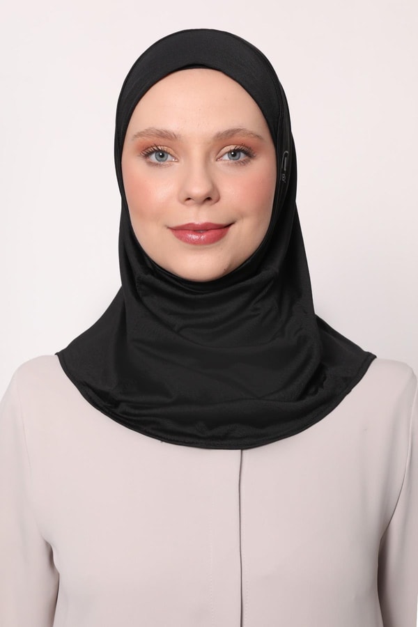 LevidorSiyah Hijab Sport Bone