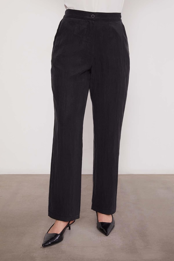 LevidorSiyah İşleme Omuz Detaylı Cupra İkili Takım