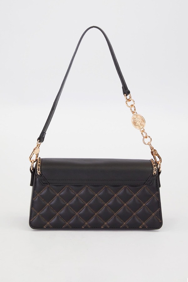 LevidorSiyah Kalp Toka Detay Omuz Çantası