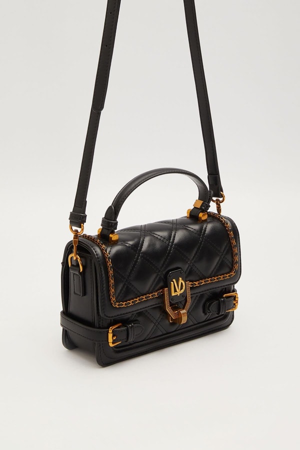 LevidorSiyah Kenar Kemer Detaylı El Çantası