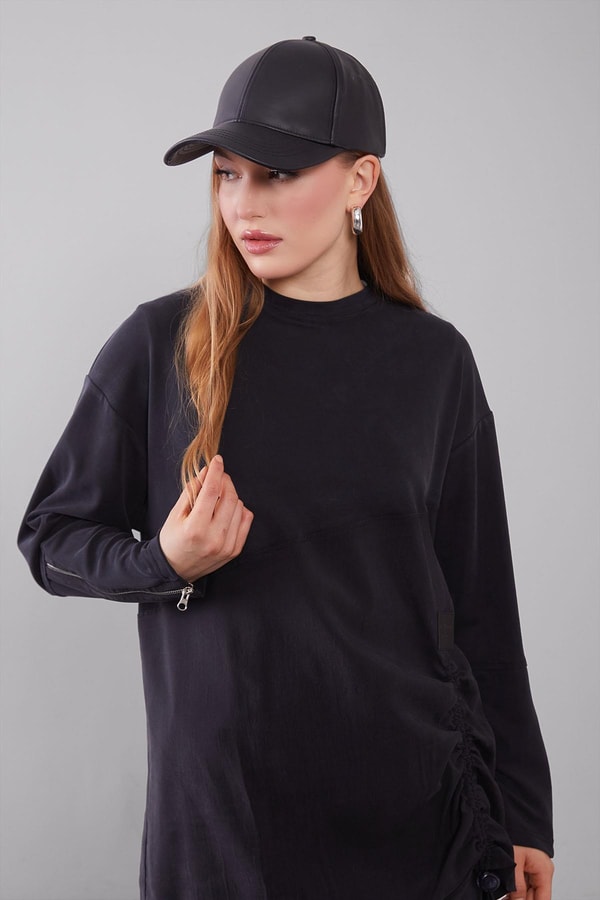 LevidorSiyah Manşet Detaylı İkili Takım