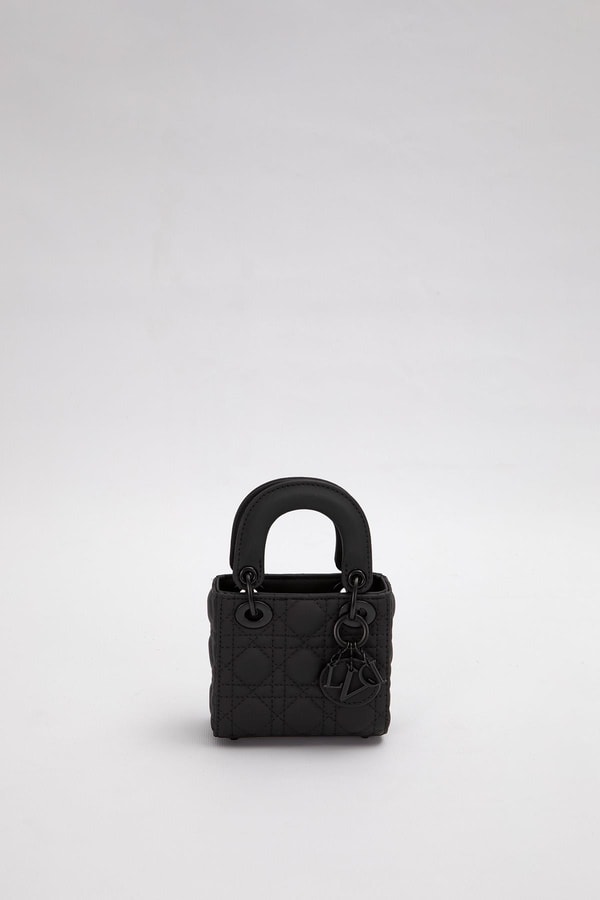 LevidorSiyah Mini Boy Aksesuar Detaylı El Çantası