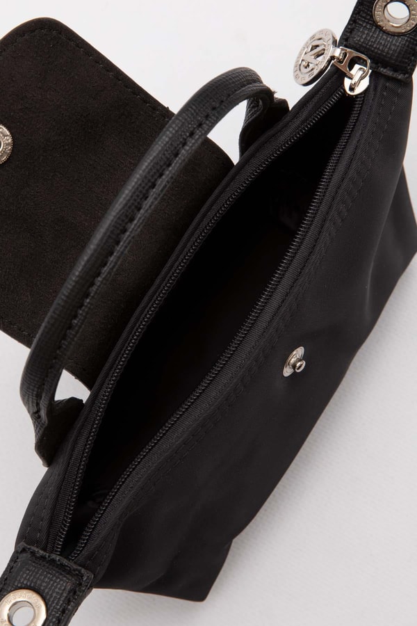 LevidorSiyah Mini Boy Deri Kapak Detaylı El Çantası