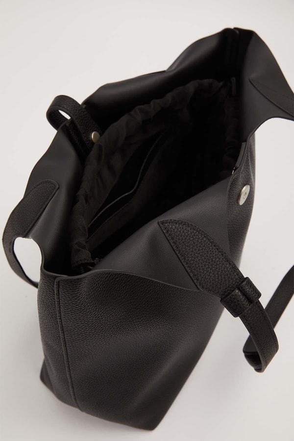 LevidorSiyah Mini Çanta Detaylı Omuz Çantası