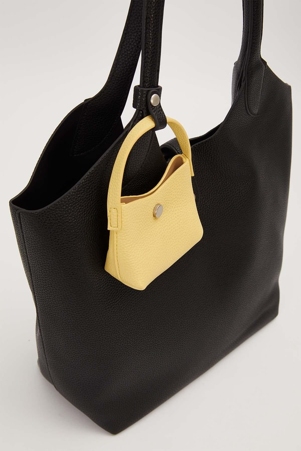 LevidorSiyah Mini Çanta Detaylı Omuz Çantası