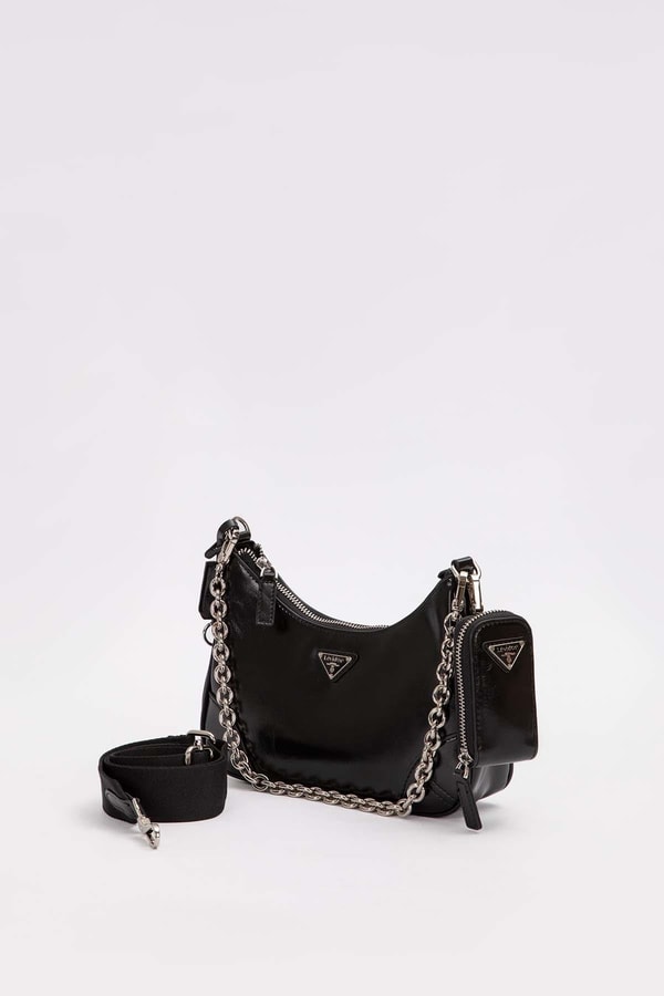 LevidorSiyah Mini Cüzdan Detaylı Omuz Çantası