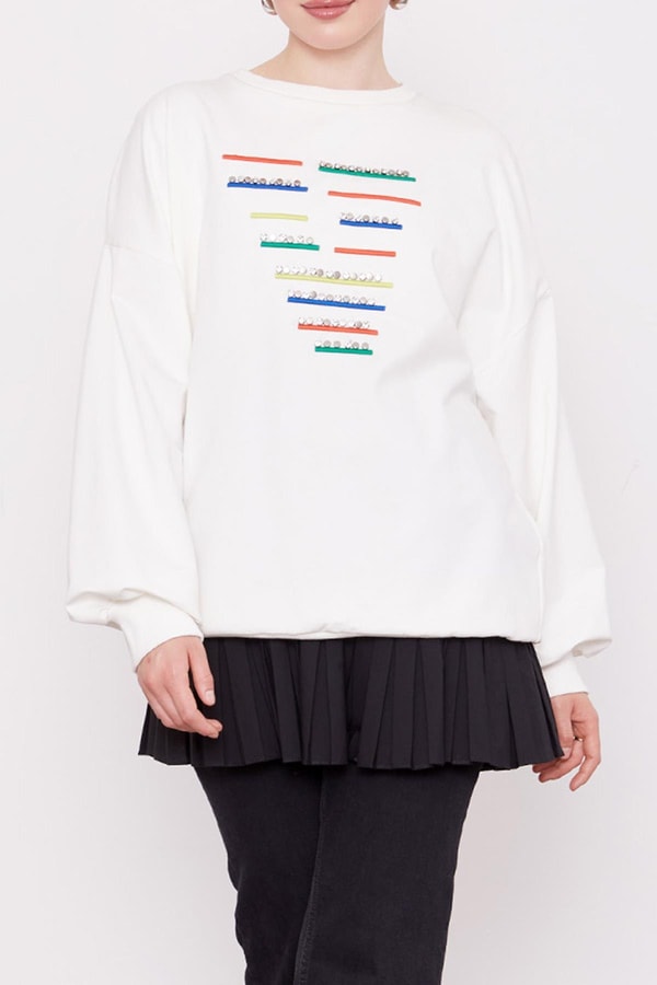 LevidorSiyah Pileli Gömlek Altı İçlik